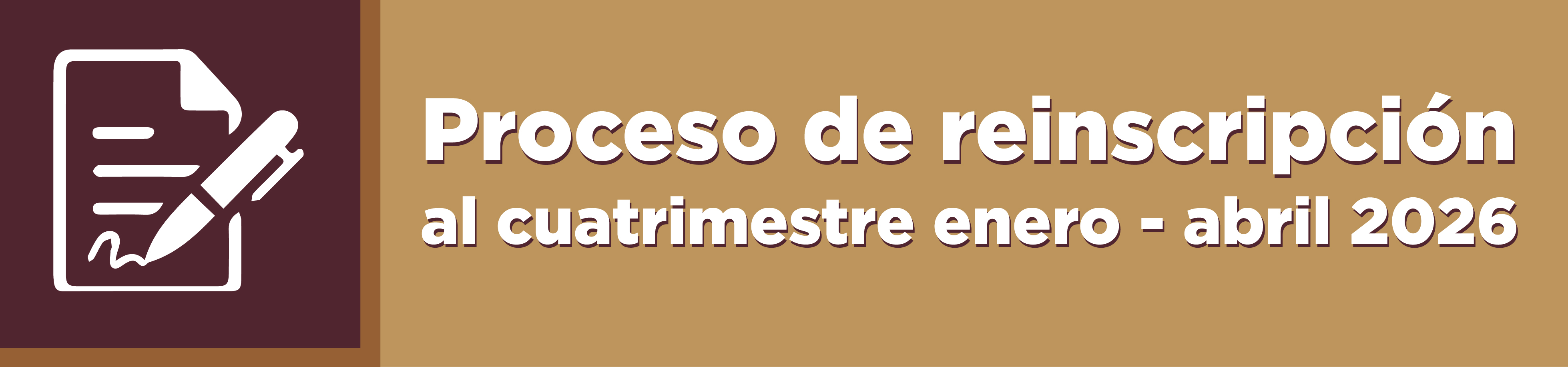 Reinscripción 2026-1