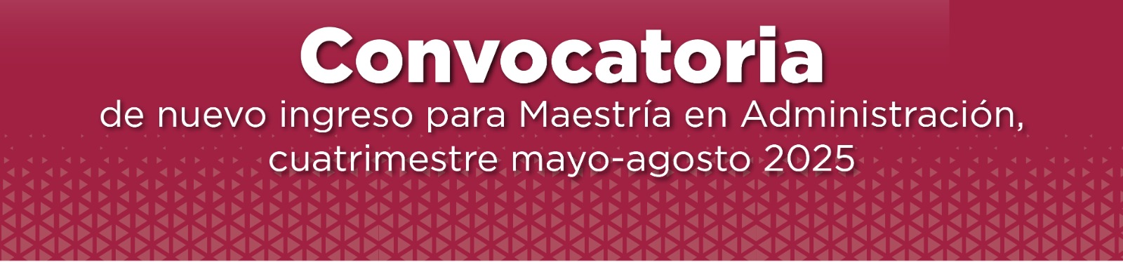 Convocatoria nuevo ingreso MAD